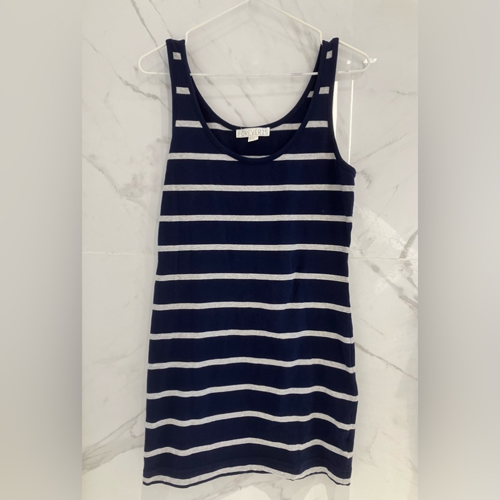 Cute Forever 21 Striped Mini Dress - Size Medium